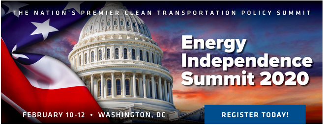 The nation's premier clean transportation policy summitEnergy Independence Summit 2020. February 10-12th, Washington, DC.